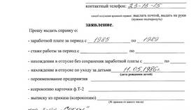 Как написать заявление на получение справки в Техносила