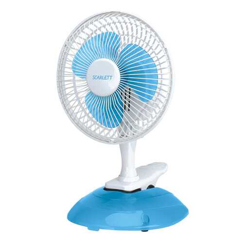 Вентилятор настольный Scarlett SC-170 white/blue в Техносила