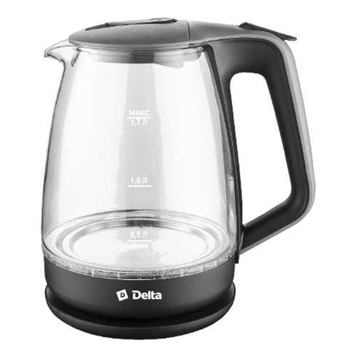 Чайник электрический Delta DL-1331 Black/Grey в Техносила
