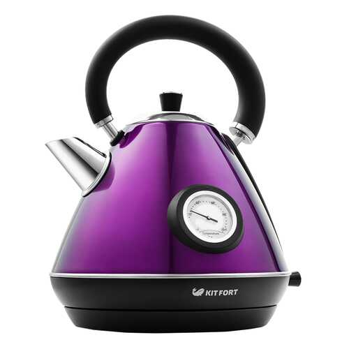 Чайник электрический Kitfort КТ-644-4 Black/Purple в Техносила