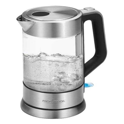 Чайник электрический Profi Cook PC-WKS 1107G Silver/Black в Техносила