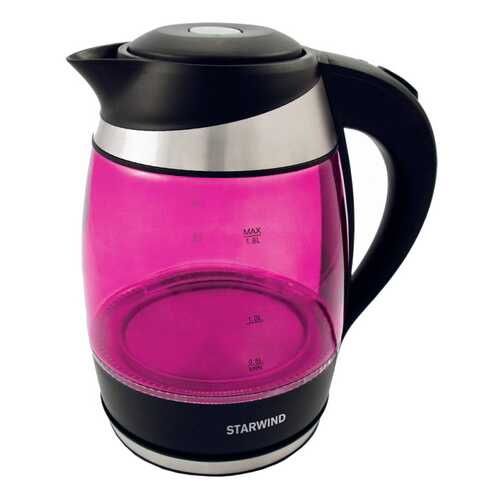 Чайник электрический StarWind SKG2214 Black/Pink в Техносила