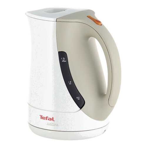 Чайник электрический Tefal Justine BF560140 White/Beige в Техносила