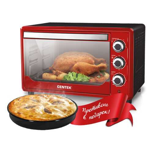 Мини-печь Centek CT-1530 36 Red Promo в Техносила