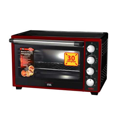 Мини-печь GFGRIL GFO-32BR Black/Red в Техносила