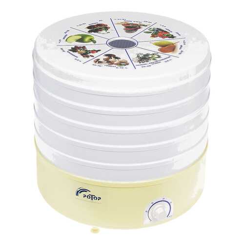Сушилка для овощей и фруктов Ротор СШ-002 white/yellow в Техносила