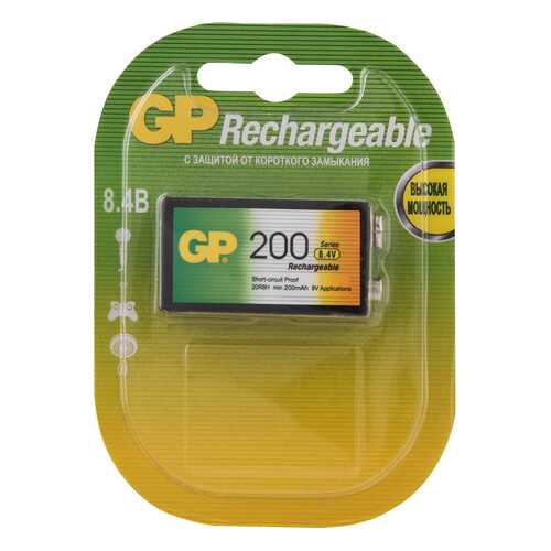 Аккумуляторная батарея GP 6LR61/6LF22 (20R8H-2CRU1) 1 шт в Техносила
