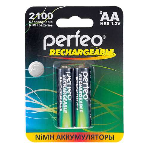 Аккумуляторная батарея Perfeo AA2100mAh 2 шт в Техносила