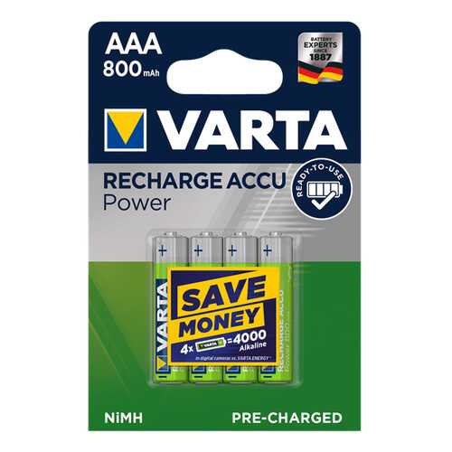 Аккумуляторная батарея Varta RECHARGE ACCU POWER 56703 4 шт в Техносила