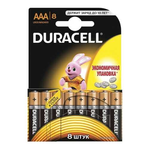Батарейка Duracell Basic LR03/MN2400 8 шт в Техносила