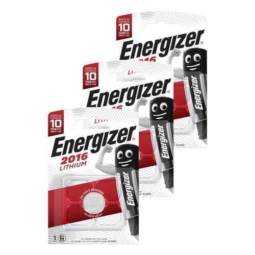 Батарейка Energizer Lithium CR2016 1шт (3 упаковки) в Техносила