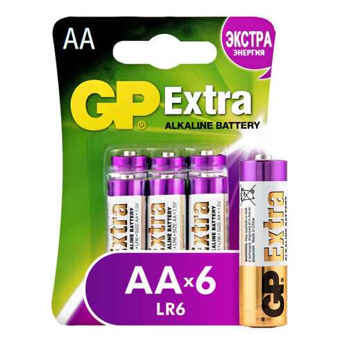 Батарейка GP Batteries Extra AA (15AX) 6 шт в Техносила