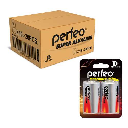 Батарейка Perfeo R20/2BL Dynamic Zinc 20 шт в Техносила