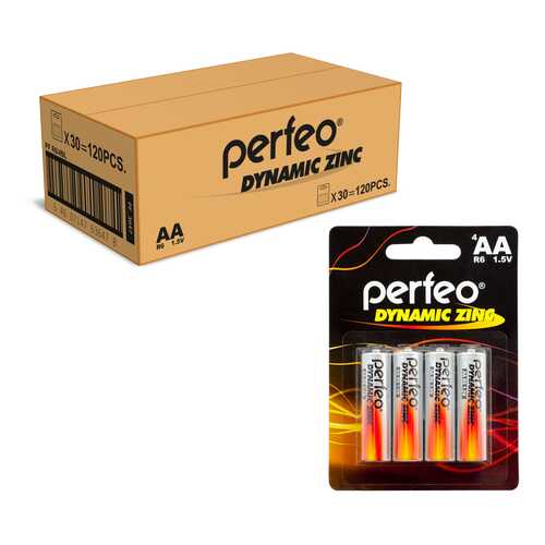Батарейка Perfeo R6/4BL Dynamic Zinc 120 шт в Техносила