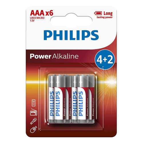 Батарейка Philips LR03P6BP/10 Power 6 шт в Техносила
