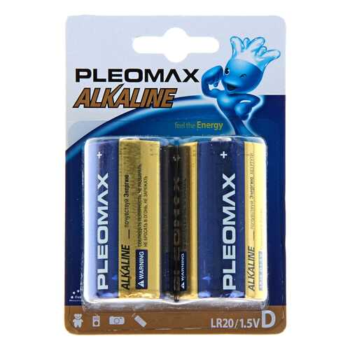 Батарейка Samsung Pleomax LR20-2BL щелочная 2 шт в Техносила