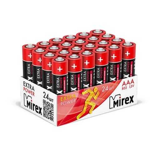 Батарейка солевая Mirex R03/AAА 1,5V 24 шт в Техносила
