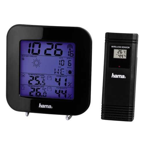 Метеостанция HAMA EWS-200 Black в Техносила