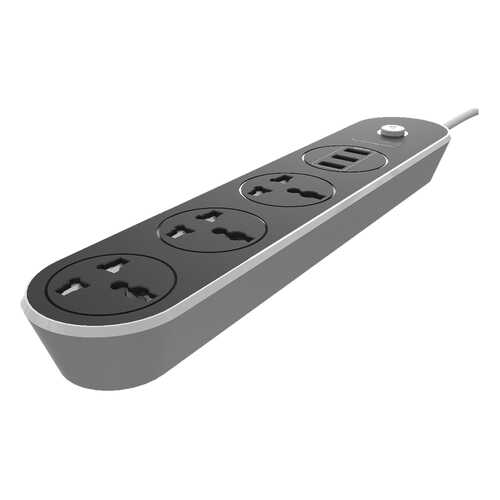 Сетевой фильтр LDNIO SC3301, 3 розетки, 1,6 м, Grey/Black в Техносила