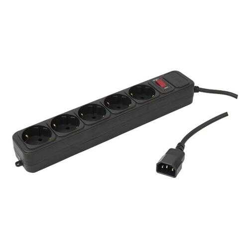 Сетевой фильтр PC PET AP01006-E-B, 5 розеток, 1,8 м, Black в Техносила