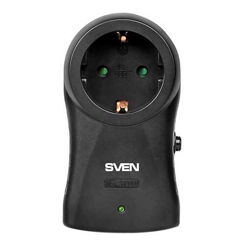 Сетевой фильтр Sven SF-S1, 1 розетка, Black в Техносила