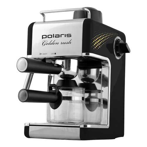 Рожковая кофеварка Polaris PCM 4006A Golden Rush Black в Техносила