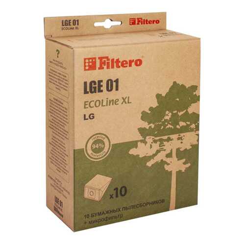 Пылесборник для пылесоса Filtero LGE 01 ECOLine XL 10 шт в Техносила