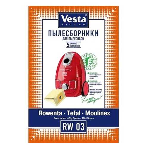 Пылесборник для пылесоса Vesta Filter RW 03 комплект, 5 шт + фильтр в Техносила