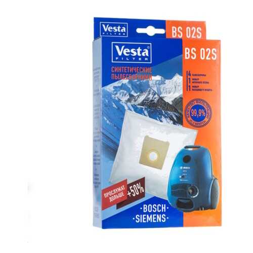 Пылесборник Vesta filter BS 02 S 4шт в Техносила