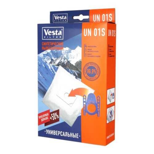 Пылесборник Vesta filter UN 01 S 4шт в Техносила