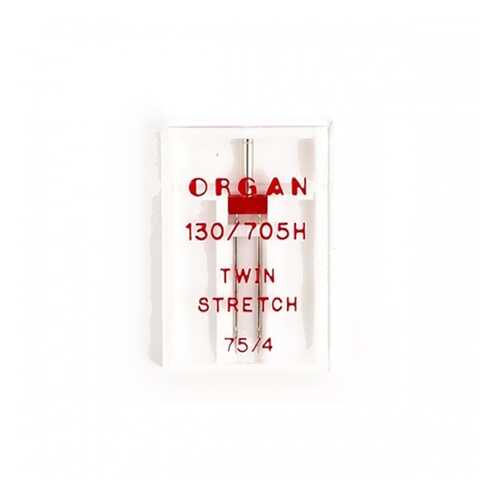 Иглы Organ двойные супер стрейч №75/4 для БШМ упак,1 игла в Техносила