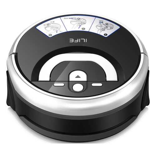 Робот-пылесос ILIFE W400 RUS Black+shinny silver в Техносила