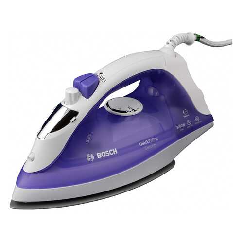 Утюг Bosch Quick Filling TDA2377 White/Purple в Техносила