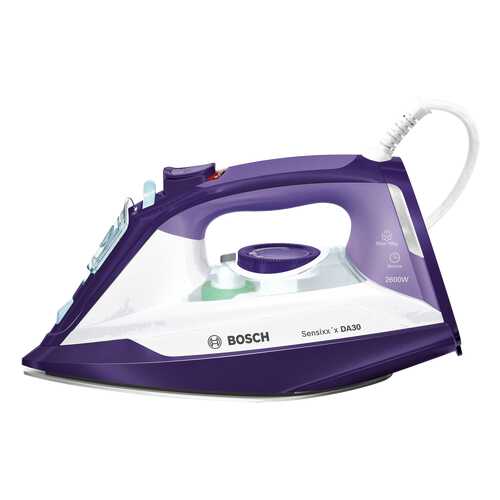 Утюг Bosch Sensixx'x DA30 Secure TDA3026110 White/Purple в Техносила