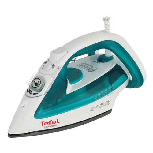 Утюг Tefal Ultragliss ECO FV4921E0 White/Cyan в Техносила