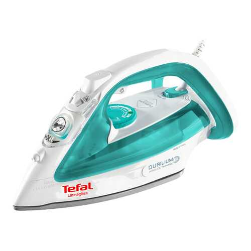 Утюг Tefal Ultragliss White/Cyan в Техносила