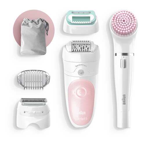 Эпилятор Braun SES 5-875 BS WD + прибор FaceSpa в Техносила
