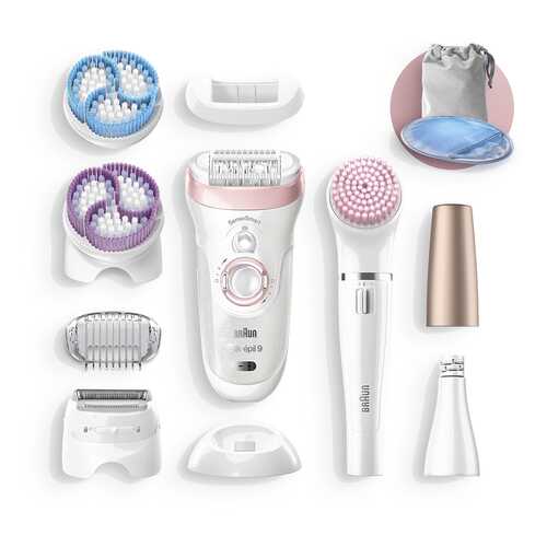 Эпилятор Braun SES 9-975 BS WD + Эпилятор FaceSpa в Техносила