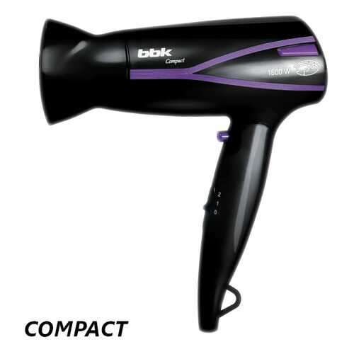 Фен BBK BHD1608i Black/Purple в Техносила