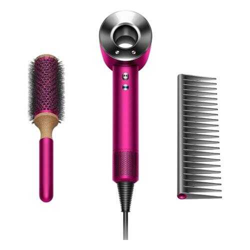 Фен Dyson Supersonic HD01 Fuchsia + Brush Set Red в Техносила