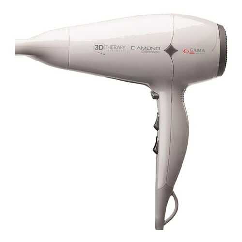 Фен GA.MA Diamond Ceramic Ion 3D Therapy GH0302 White в Техносила