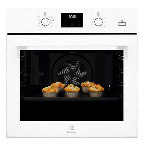 Встраиваемый электрический духовой шкаф Electrolux OED3H50TW White/Black в Техносила
