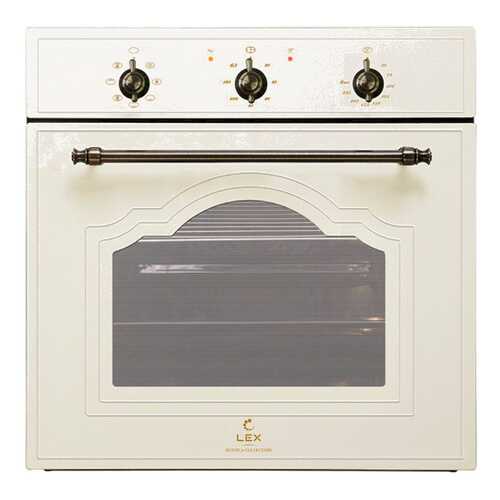 Встраиваемый электрический духовой шкаф Lex EDM 6075C Ivory Light в Техносила