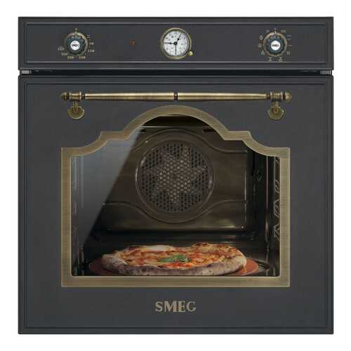 Встраиваемый электрический духовой шкаф Smeg SFP750AOPZ Black в Техносила