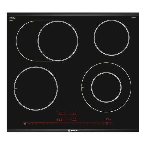 Встраиваемая варочная панель электрическая Bosch PKN675DK1D Black в Техносила