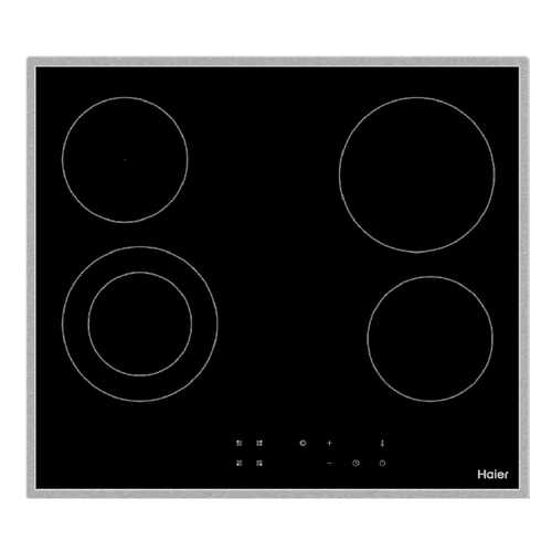 Встраиваемая варочная панель электрическая Haier HHX-C64DFB Black в Техносила