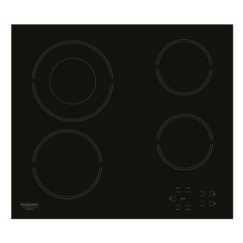 Встраиваемая варочная панель электрическая Hotpoint-Ariston HR 622 C Black в Техносила