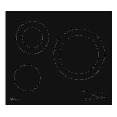 Встраиваемая варочная панель электрическая Indesit RI 360 C Black в Техносила