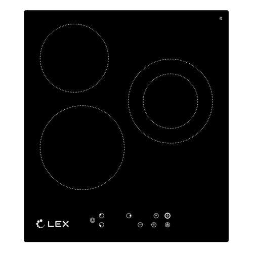 Встраиваемая варочная панель электрическая LEX EVH 431 BL Black в Техносила