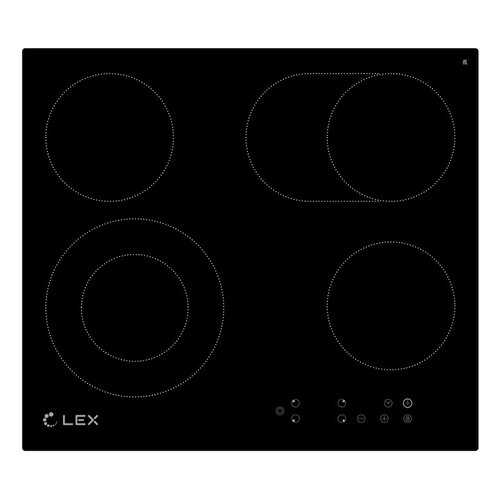 Встраиваемая варочная панель электрическая LEX EVH 642 BL Black в Техносила